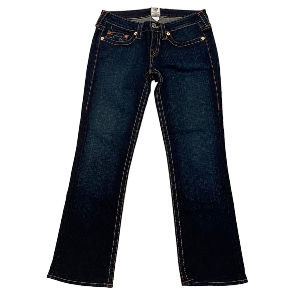 True Religion Dark Wash Jeans Denim Low Rise  28